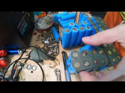 How too Disassembly 36V packs with ICR 18650 Cells from EV смотреть онлайн