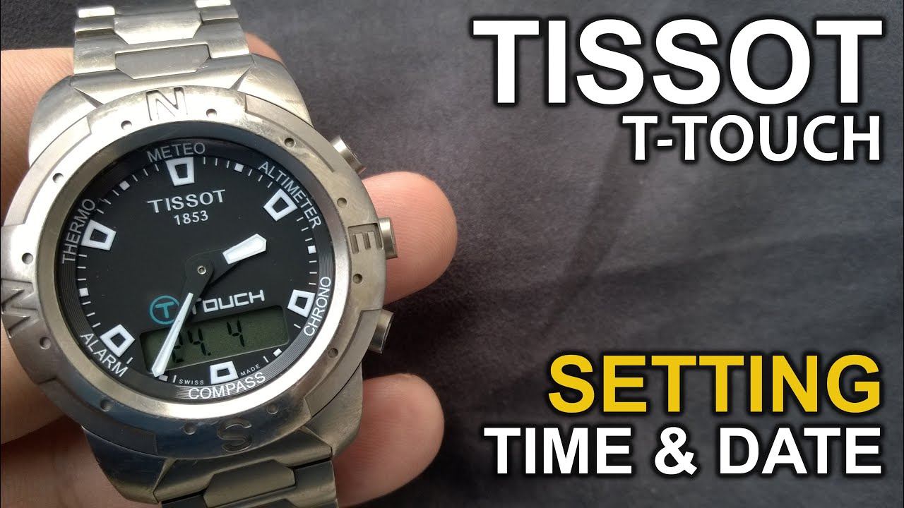 Tissot T-Touch Titanium - Setting Time and Date tutorial смотреть онлайн