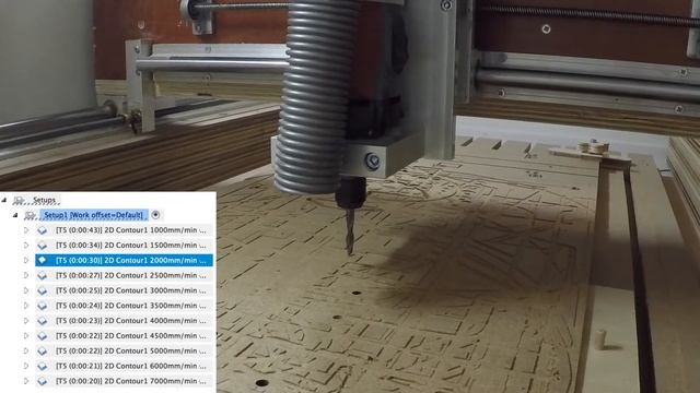 Different Cutting Feedrates Fusion360 with a 6mm bit смотреть онлайн