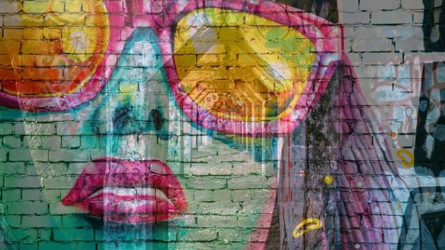 4K Street Graffiti Screensaver | Spray Paint Graffiti Wallpaper Slideshow | 1 Hour, Soft Music смотреть онлайн