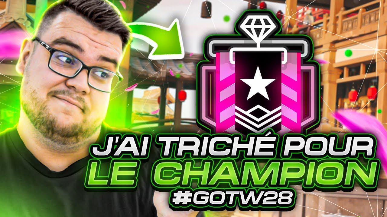 PARDON. J’ai CHEAT pour mon CHAMPION... - #GOTW28 - Rainbow Six Siege смотреть онлайн