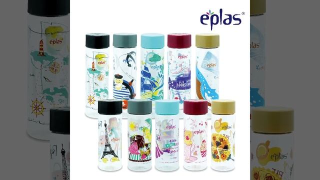 EPLAS GRAPHIC Water Bottle With Design, Drinking Bottle, Water Tumbler, Botol Air, BPA Free смотреть онлайн