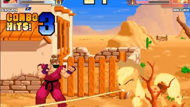 Intense Mugen Battle- Blackjack vs. Applejack смотреть онлайн
