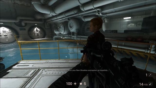 Ritva Tuomivaara (Kati Outinen) - the Finnish character in Wolfenstein II: The New Colossus смотреть онлайн