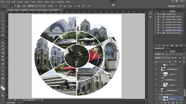 How To Use Circular Layouts Automated PSD Templates смотреть онлайн