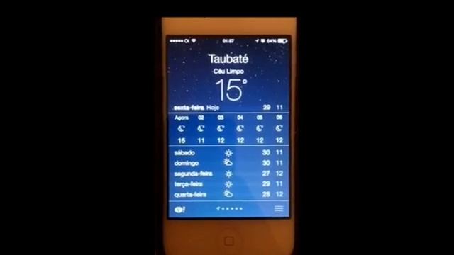 Estrela cadente no app Tempo do iOS 7 смотреть онлайн
