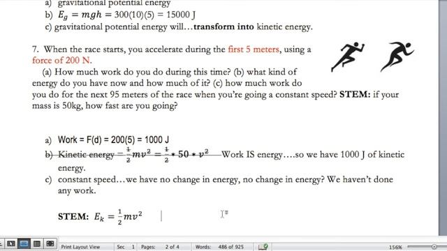 Final Review Energy Problems Page 2