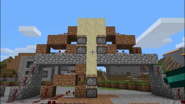 Minecraft 5 wide piston bridge tutorial смотреть онлайн
