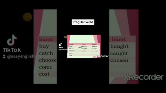 How to learn irregular verbs in an easy way 🙂 смотреть онлайн