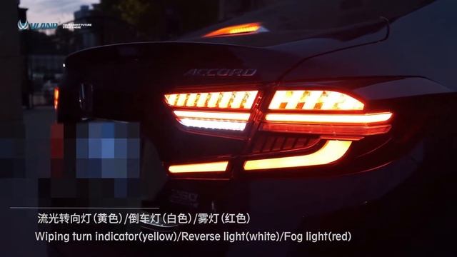 Display on Car Pair 4 PCS LED Taillights Rear Lamps For 18 19 20 Honda 10th Accord Smoke Lens смотреть онлайн