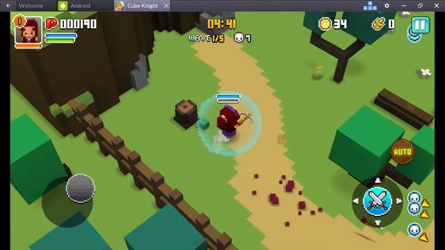 Играем в игру - Cube Knight: Battle of Camelot [ Gameplay Android ] смотреть онлайн