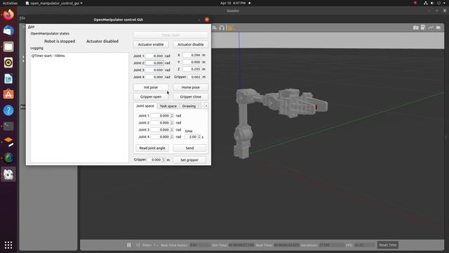 ROS Open Manipulator | Robotics | Robot Amr | Manipulator | Gazebo | ROS Simulation