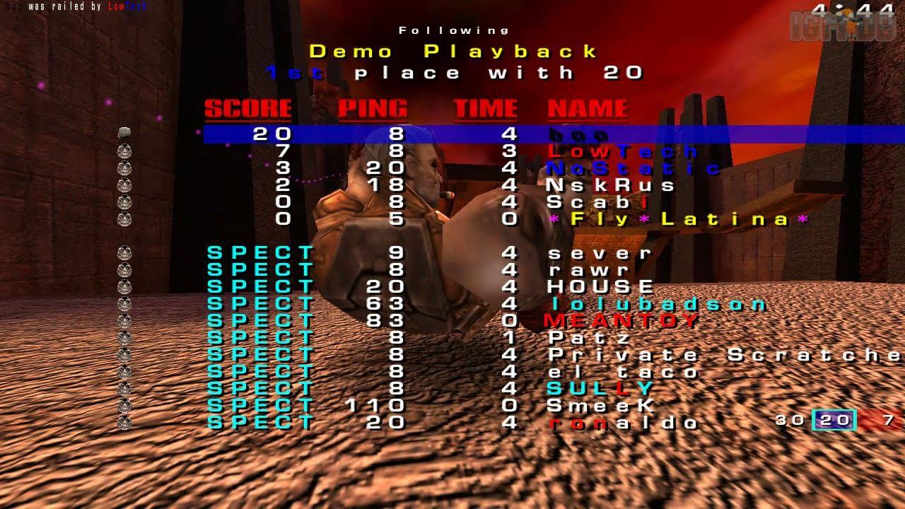 Quake 3 OSP: FFA Ao server gameplay of boo смотреть онлайн