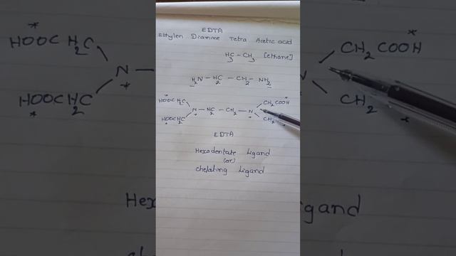 Trick to write EDTA structure//How to write EDTA structure смотреть онлайн