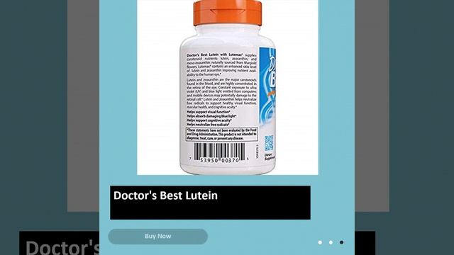 Doctors Best Lutein смотреть онлайн