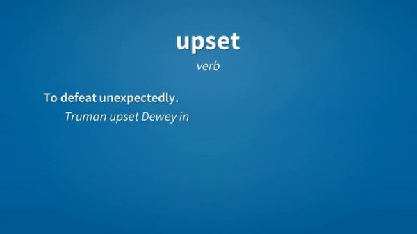 Upset | Meaning of upset