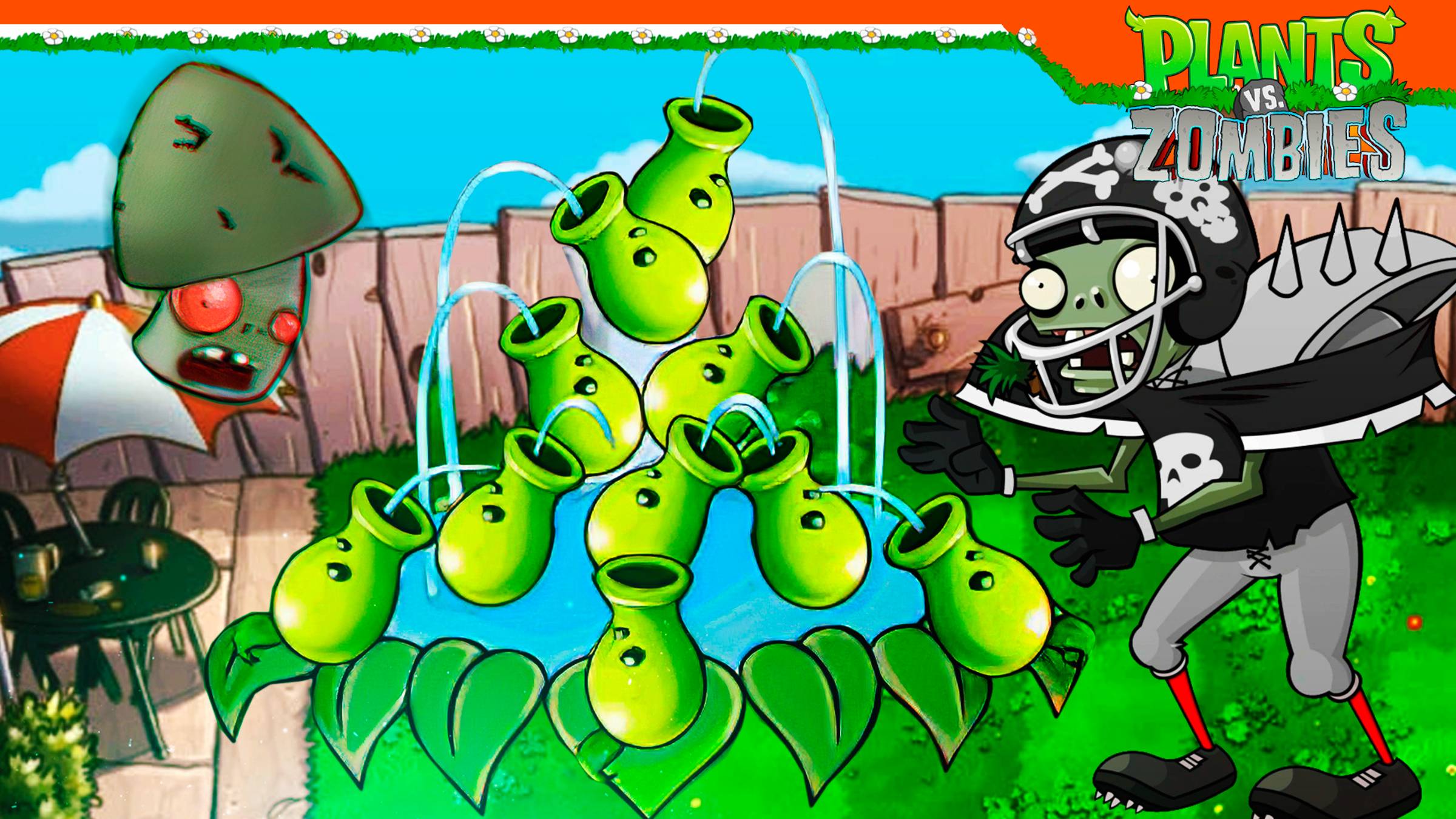🌻 ВОДОПАД ГОРОХОСТРЕЛОВ! МОД ГИБРИД ПВЗ 🧄 Plants Vs Zombies Hybrid (Растения против зомби гибрид)