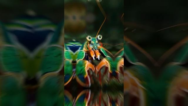 Unique eyes of Shrimps#facts #shrimp #eyes #polarizedlight #ultraviolet #motiondetection смотреть онлайн