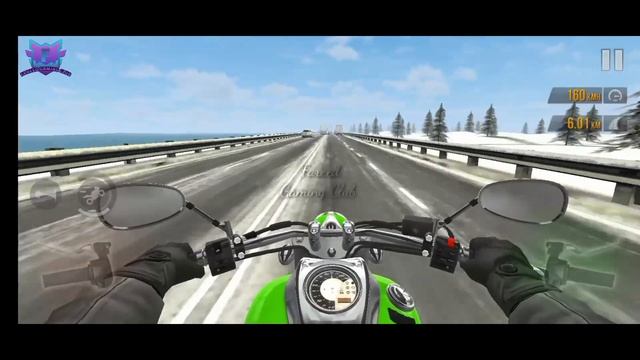 Traffic Rider Gameplay White Harley-Davidson VX95 Night смотреть онлайн