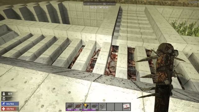 7 Days to Die Alpha 15 New Spike Base Defense Design смотреть онлайн