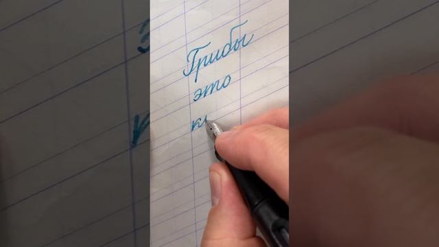 Чернильная ручка с плоским пером.