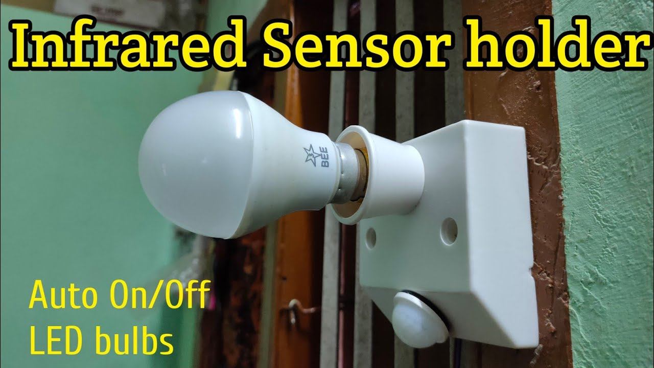 Infrared motion sensor holder | PIR sensor holder for LED bulbs @solarjunction22 смотреть онлайн