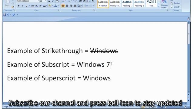 Subscript,Superscript,Strikehrough- Microsoft word смотреть онлайн