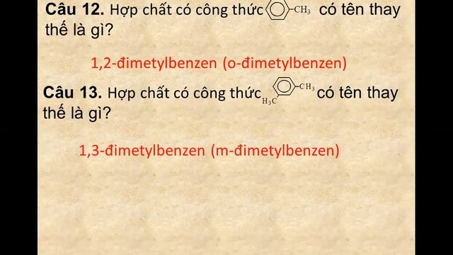 Đáp án Benzen và đồng đẳng Tuần 26 Hoá 11 смотреть онлайн