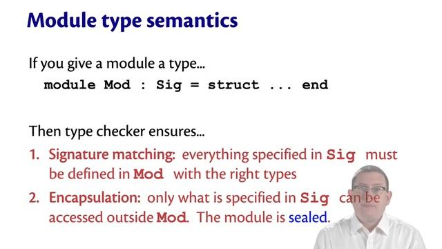 Module Type Syntax and Semantics | OCaml Programming | Chapter 5 Video 11 смотреть онлайн