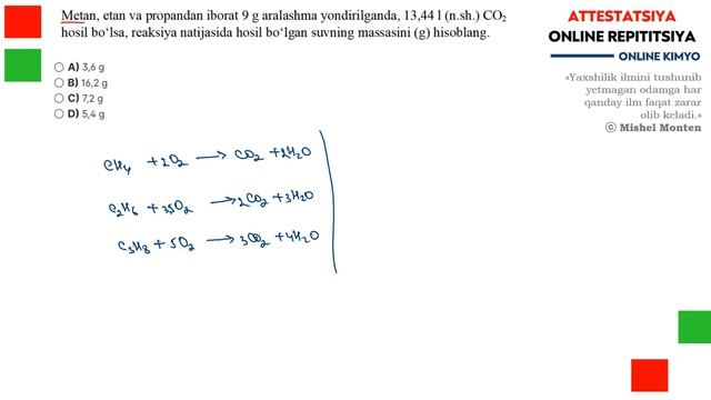 ATTESTATSIYA KIMYO I REPITITSION TESTLAR TAHLILI