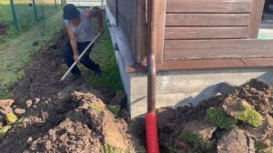 Классический дренаж вокруг дома и отвод воды с участка