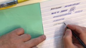 Как научиться красиво писать ручкой. Почерк красивый и быстрый.