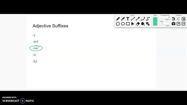 Adjective Suffixes смотреть онлайн