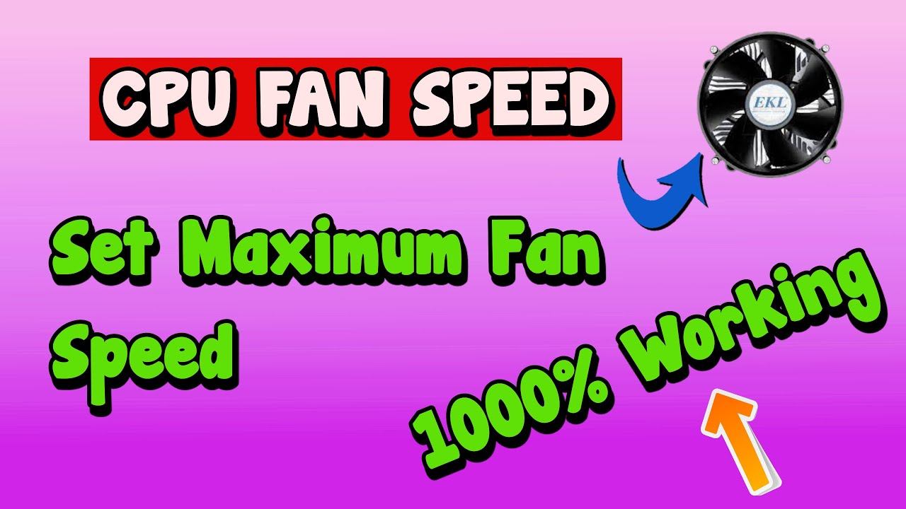 How To Boost CPU Fan Speed With Software Set Maximum Fan Speed. смотреть онлайн