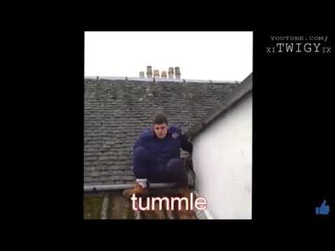 Funny Scottish guy gets stuck on a roof funniest Scottish video ever смотреть онлайн