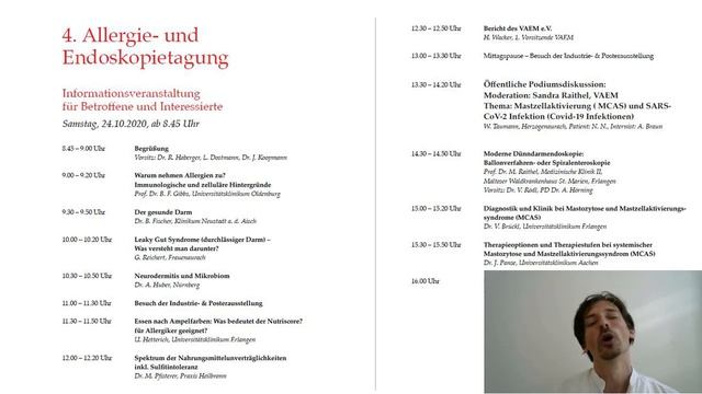 Online-Tagung des VAEM am 24./25. Oktober: Mastzellen, Leaky Gut, Salizylate ... смотреть онлайн