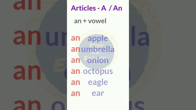 Articles - a / an || Test Ur English смотреть онлайн