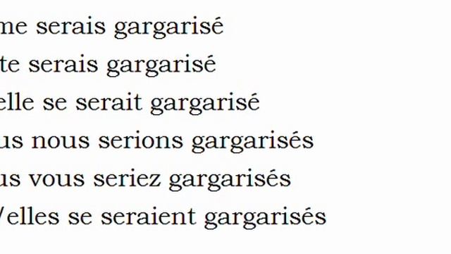 Изучение французского языка = Спряжение глаголов = Se gargariser смотреть онлайн