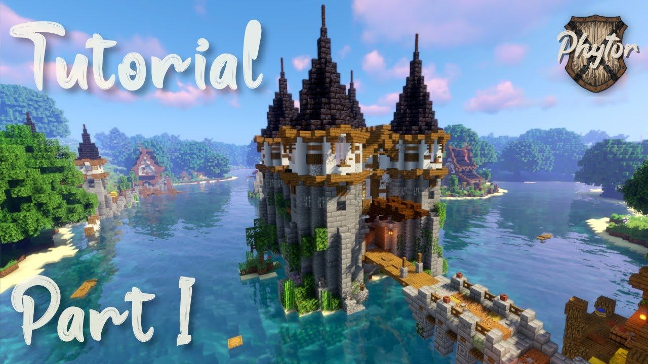 Minecraft Tutorial: How To Build A Medieval Castle! - Part 1 смотреть онлайн