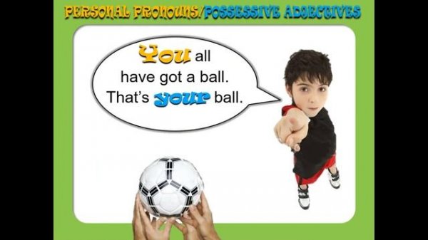 Урок 7 Lesson 7 Possessive adjectives and Personal Pronouns