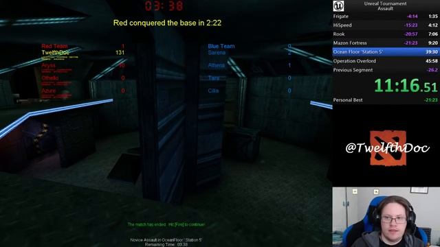 Unreal Tournament 1 - Assault% SpeedRun [21:58] смотреть онлайн
