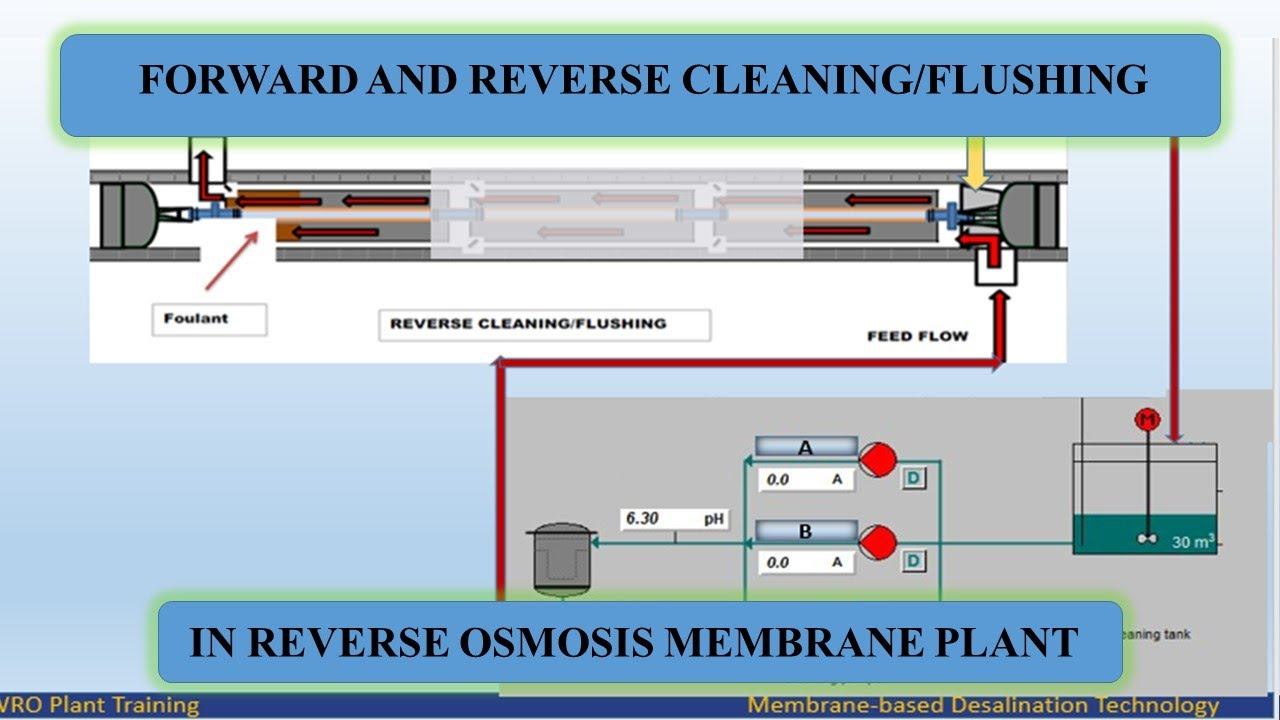 FORWARD AND REVERSE CLEANING/FLUSHING IN REVERSE OSMOSIS MEMBRANE смотреть онлайн