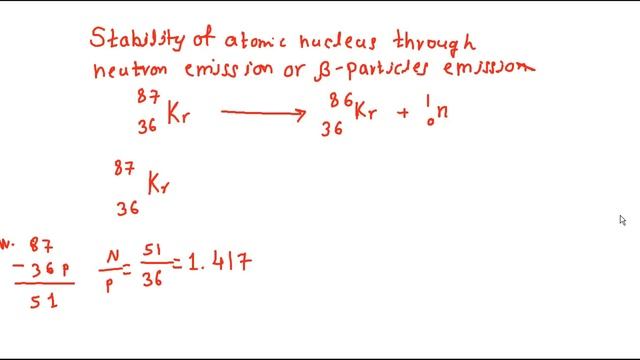Neutron or Beta particle emission; for stability of atomic nucleus, simplified by Dr SP Sir смотреть онлайн