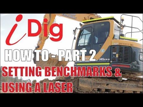 iDig 2D Grade Control "How To" Part 2: Setting Benchmarks and Using a Laser Level смотреть онлайн