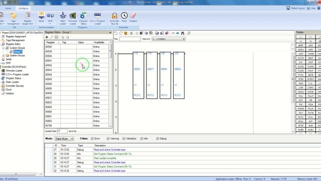 Как записать программу на контроллер Scadapack и на Flesh
