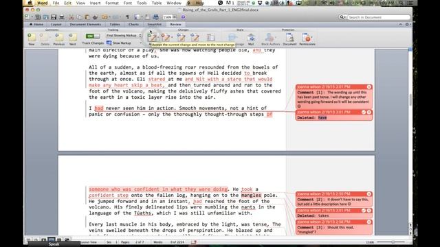 Track Changes In Word Document - Russian Language