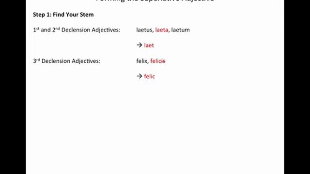 Latin Grammar - Comparative and Superlative Adjectives смотреть онлайн