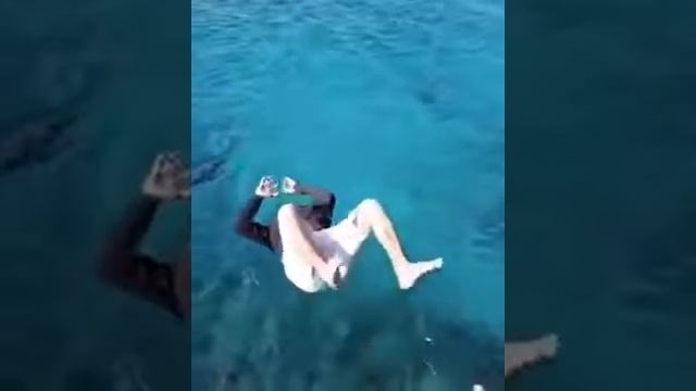 прикольный прыжок в воду смотреть онлайн