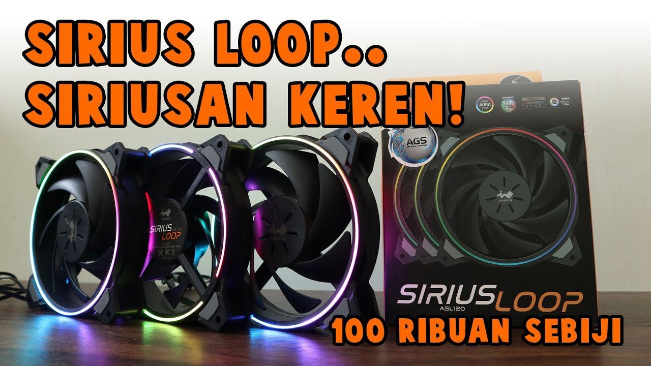 ARGB Case Fan yang ga mahal tapi bagus banget - InWin Sirius Loop detail review смотреть онлайн