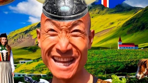 Chinese man explaining in different languages meme